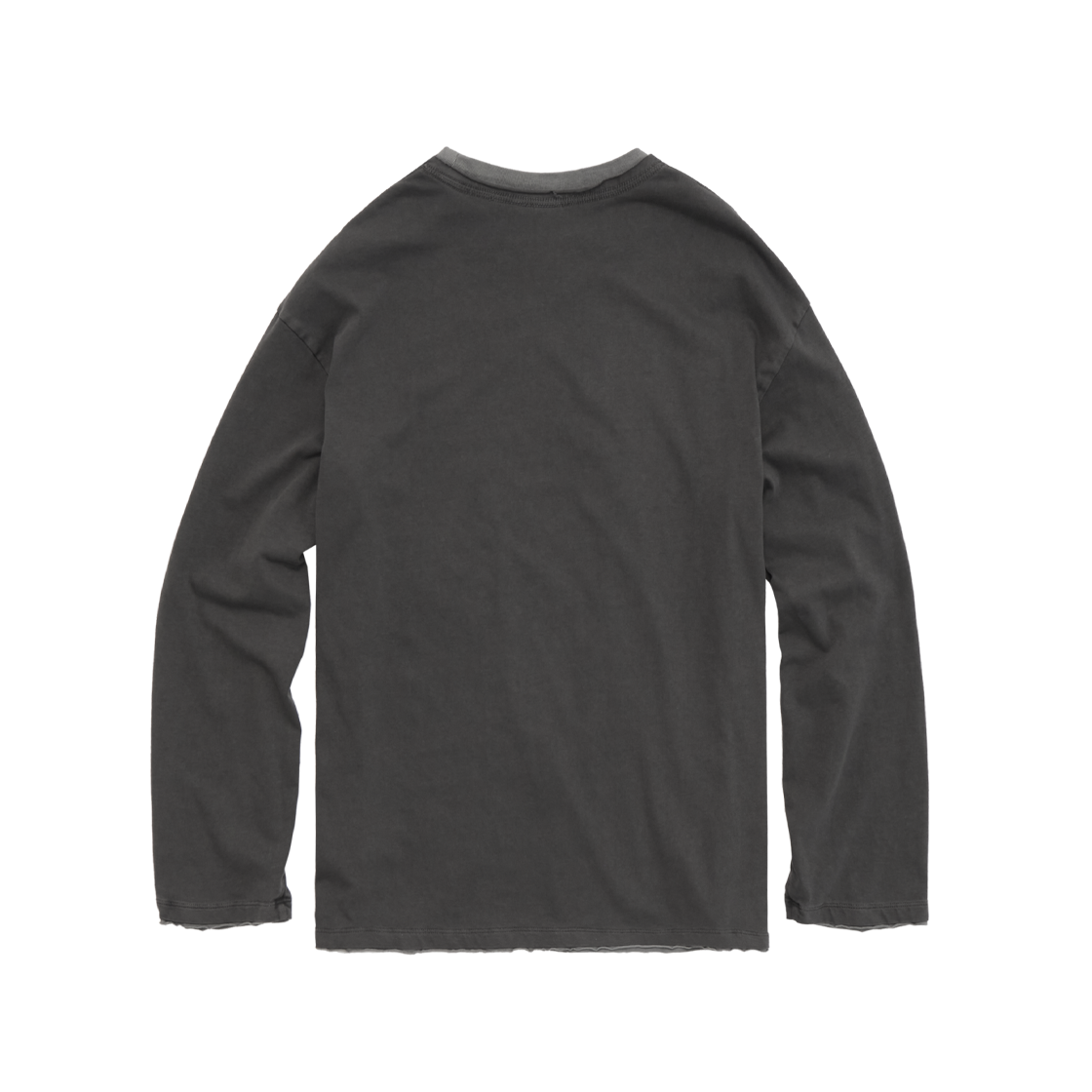 폴리테루 레이어드 롱슬리브 차콜 + 그레이(Polyteru Layered Long Sleeves Charcoal + Gray) - 2