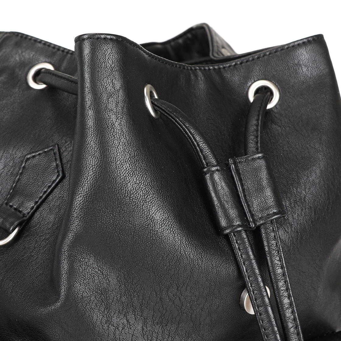 라츠유 노스탤지아 퍼피 백팩 블랙(LOTS YOU Nostalgia Puffy Backpack Black) - 4