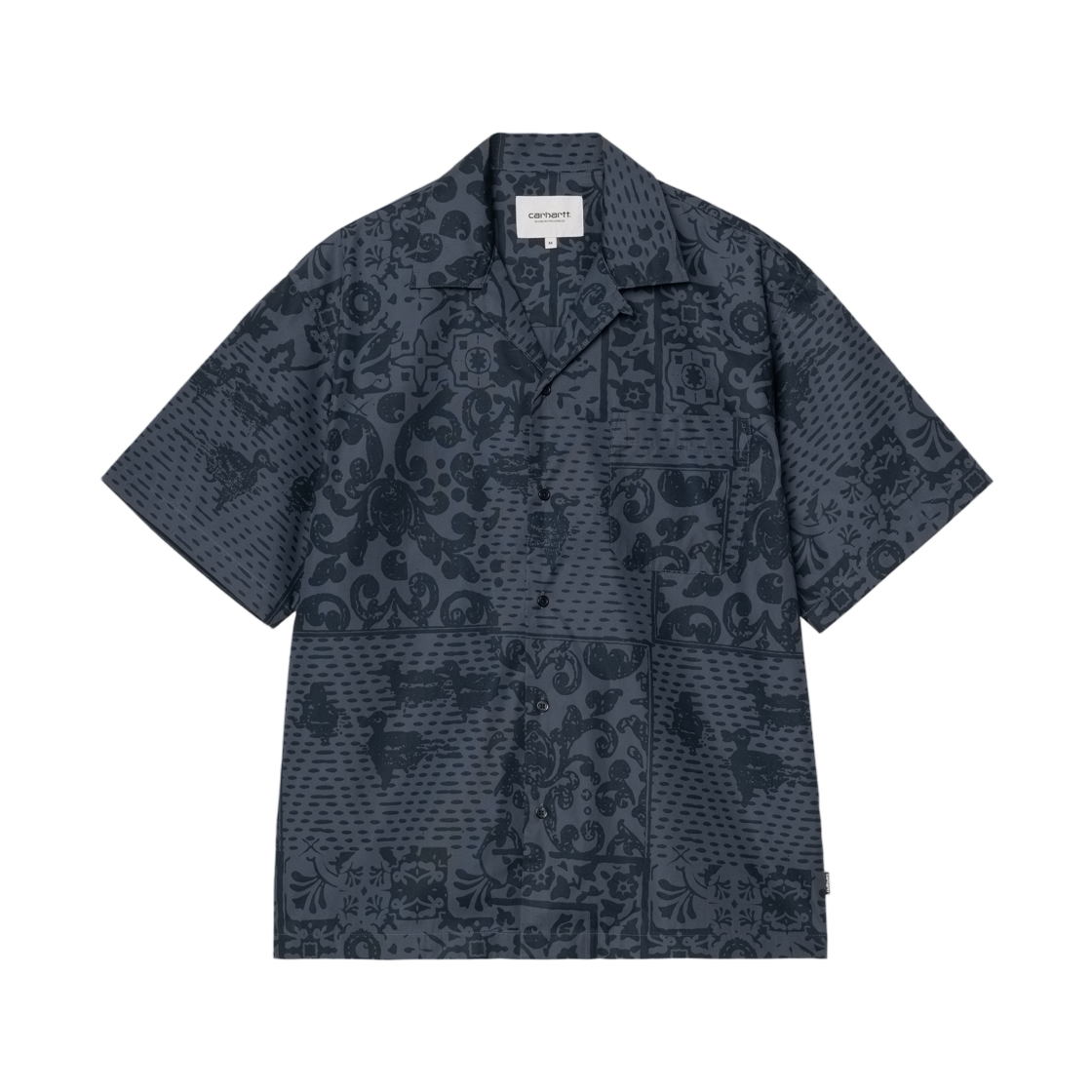 I036213-3PV-XX Carhartt WIP S/S Vestige Shirt Vestige Blue