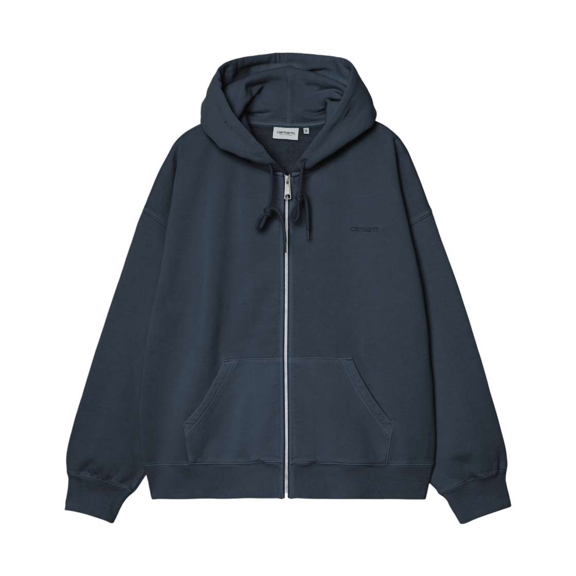 칼하트 WIP 후드 벤톤 스웨트 자켓 카본 가먼트 다이드(Carhartt WIP Hooded Benton Sweat Jacket Carbon Garment Dyed) - 1