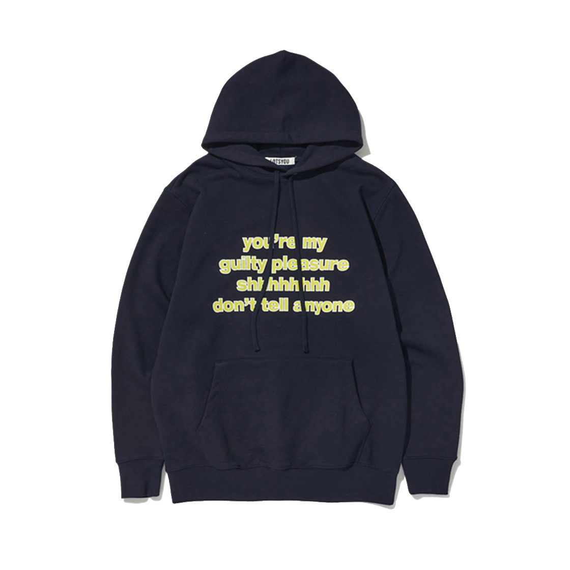 라츠유 돈트 텔 애니원 후디 네이비(LOTS YOU Dont tell anyone Hoodie Navy)