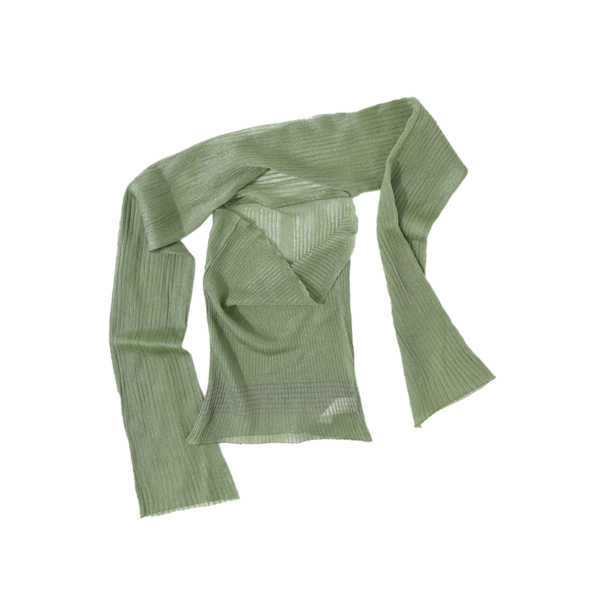 울리카 상투스 우먼 시어 탱크탑 그린 - 26SS(Ulika Sanctus Women Sheer Tank Top Green - 26SS) - 2