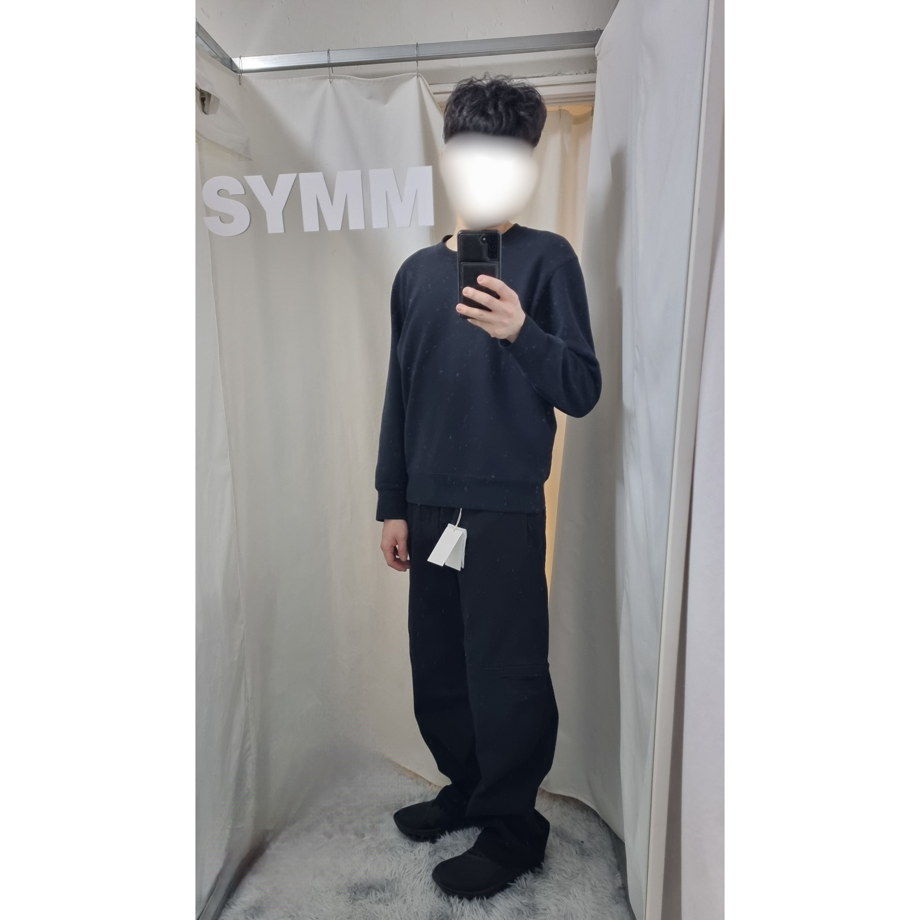 On Running x Post Archive Faction (Paf) Cloudmonster 2 Black Magnet 착용 스타일 - 3