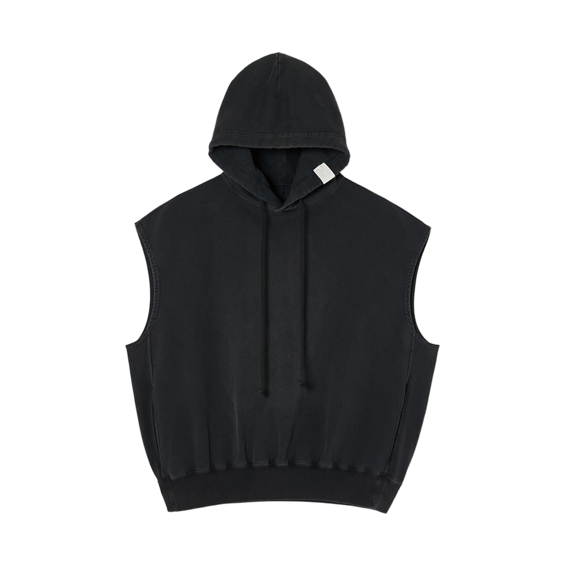 챔피온 x N.훌리우드 리버스 위브 리버시블 후드 슬리브리스 스웨트셔츠 블랙(Champion x N.Hoolywood Reverse Weave Reversible Hooded Sleeveless Sweatshirt Black)