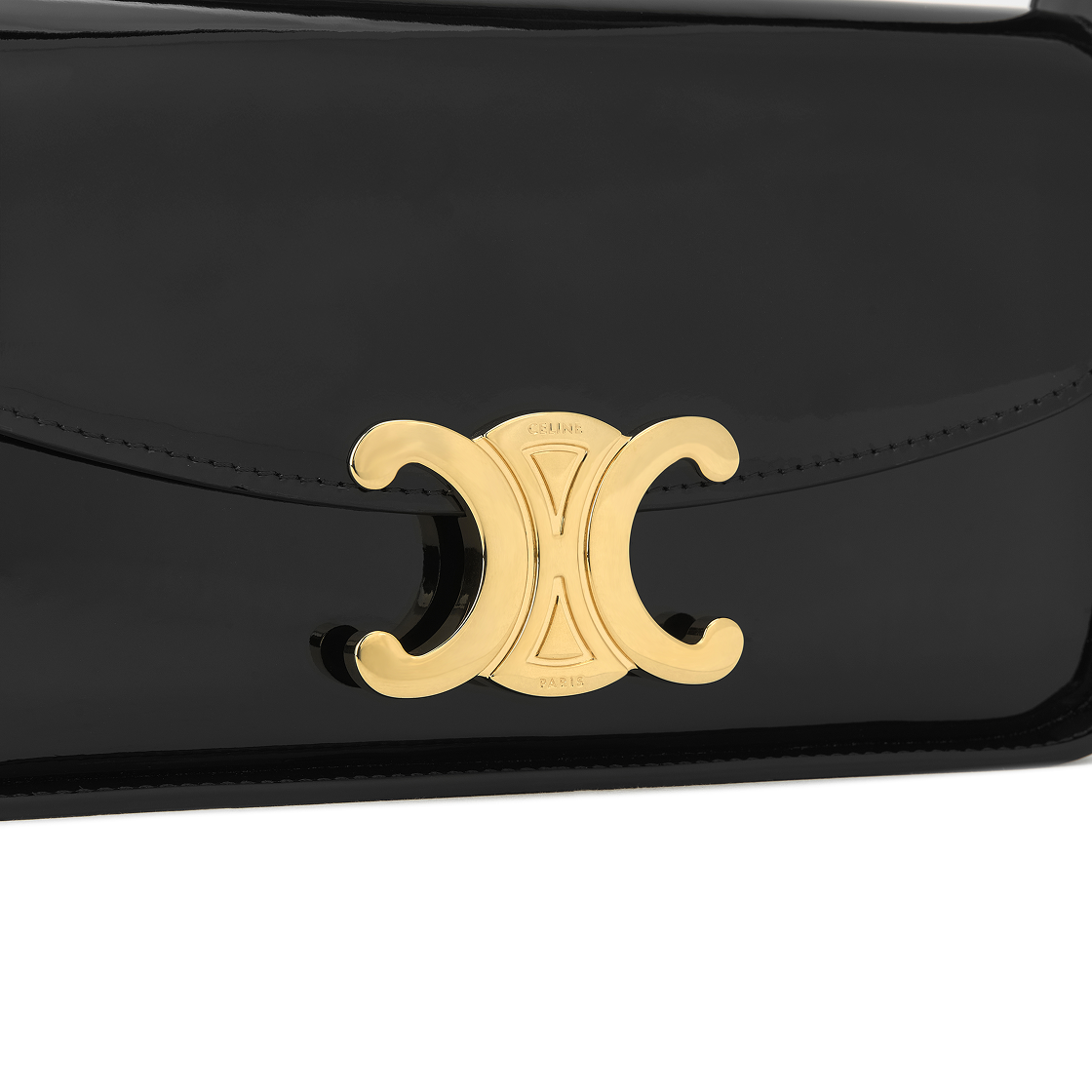 셀린느 테렌스 페이턴트 카프스킨 숄더백 블랙(Celine Shoulder Bag Terence In Patent Calfskin Black) - 5