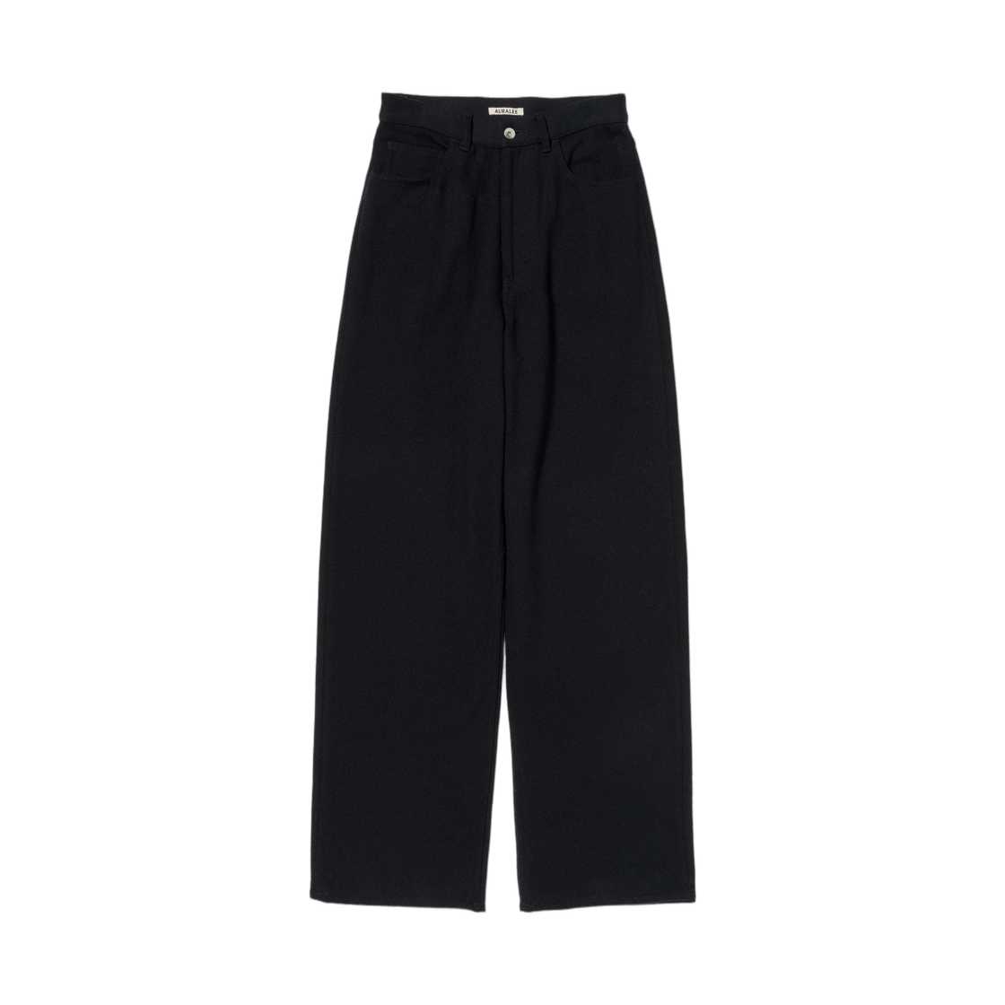 (W) 오라리 실크 넵 데님 5P 와이드 팬츠 블랙 - 26SS(Auralee Silk Nep Denim 5P Wide Pants Black - 26SS) - 1