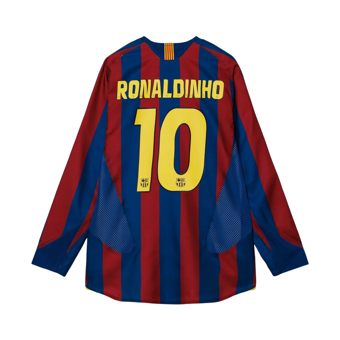 HQ1462-471 Nike Ronaldinho FC Barcelona 2005/06 Retro Soccer Replica Long-Sleeve Jersey (HQ1462-471) (Marking Ver.)