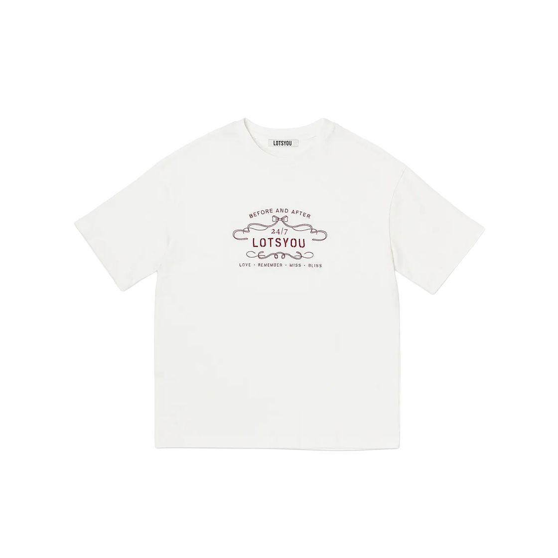 라츠유 노스탤지아 티셔츠 화이트(LOTS YOU Nostalgia T-shirt White)