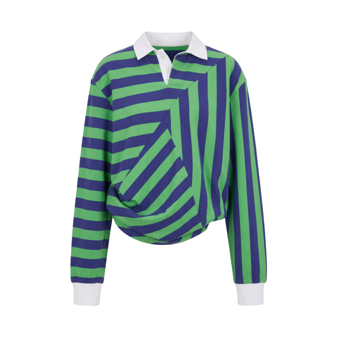 포샤 디지 스트라이프 셔츠 그린(Posha Dizzy Stripe Shirt Gn) - 1