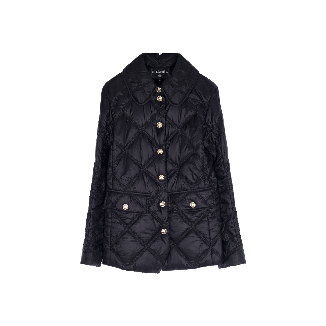 샤넬 20K 퀼팅 구스다운 패딩 34 블랙(6ET0491)(Chanel 20K Quilted Goose Down Puffer Jacket 34 Black (6ET0491)) - 1