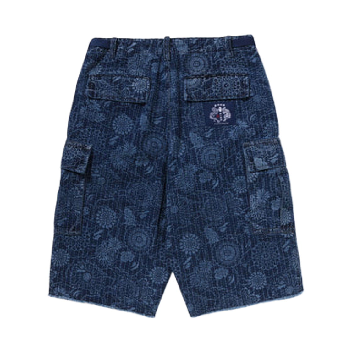 베이프 재패니즈 인디고 아트 카모 정글 데님 릴렉스드 핏 카고 쇼츠 인디고(BAPE Japanese Indigo Art Camo Jungle Denim Relaxed Fit Cargo Shorts Indigo) - 2