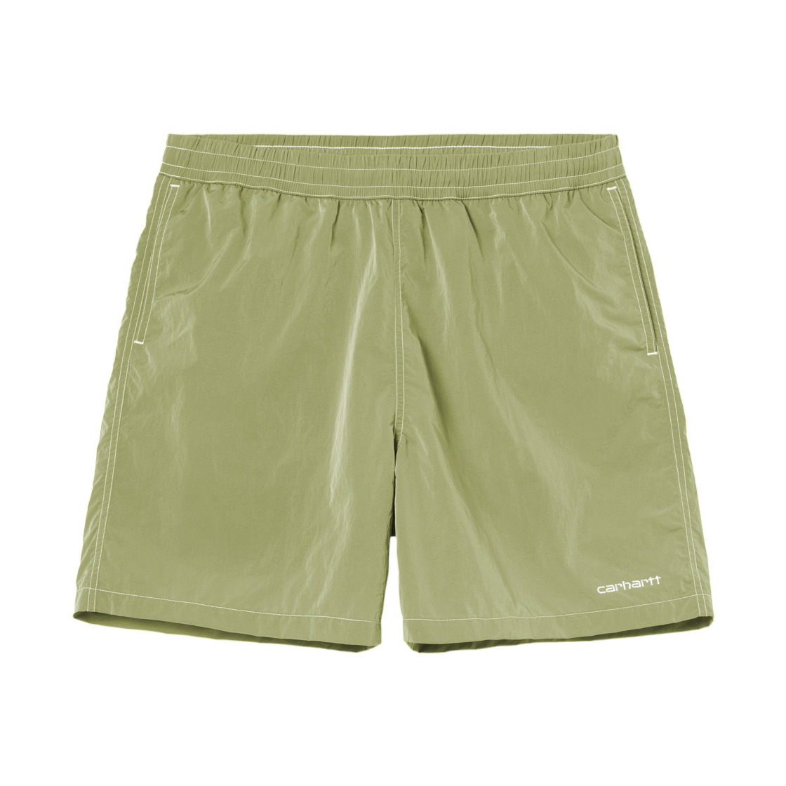 I034570-3N8-XX Carhartt WIP Canby Swim Trunks Gentle Green White