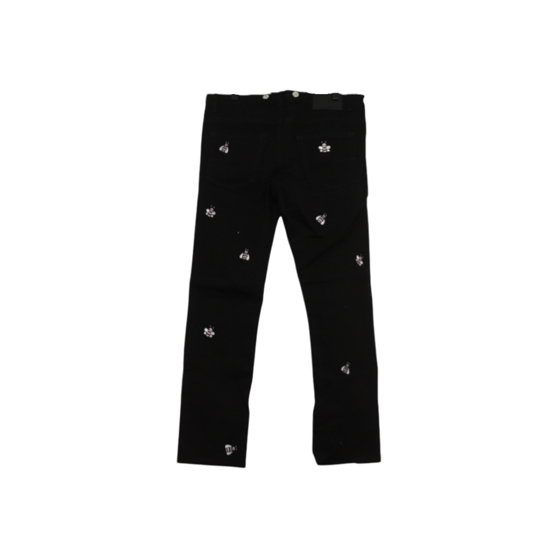 디올 X 카우스 923DS11Z9093 블랙 코튼 BEE 자수 데님 팬츠 남성 청바지aa60591(Dior X KAWS Black Cotton BEE Embroidered Denim Pants for Men) - 1