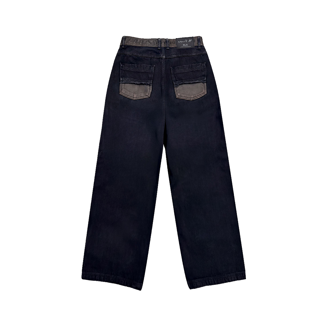 비엘알 레더 트림 니 포인트 데님 팬츠(BLR Leather-Trim Knee Point Denim Pants) - 2