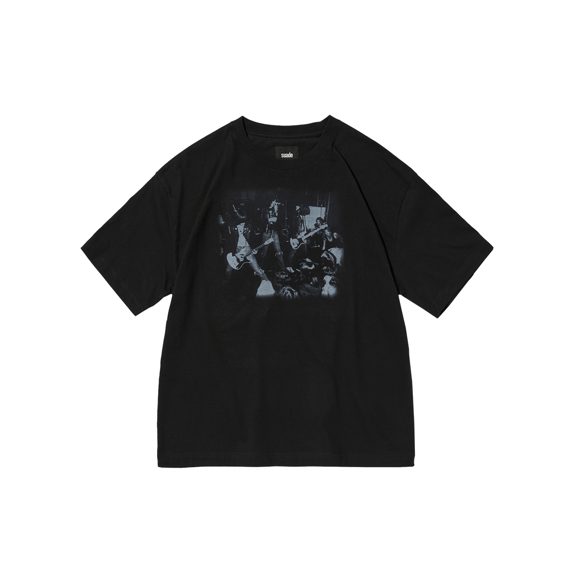 스웨이드 포토 티 워싱 블랙(Suade Photo Tee Washing Black)