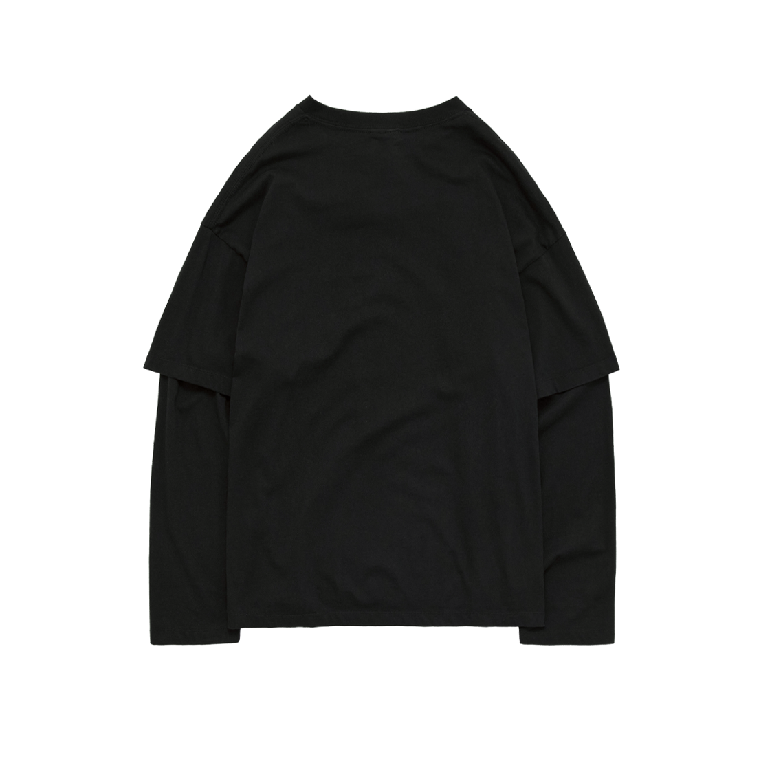 폴리테루 그래픽 더블 레이어 티 (아메리칸 플래그) 블랙(Polyteru Graphic Double Layer Tee (American Flag) Black) - 2