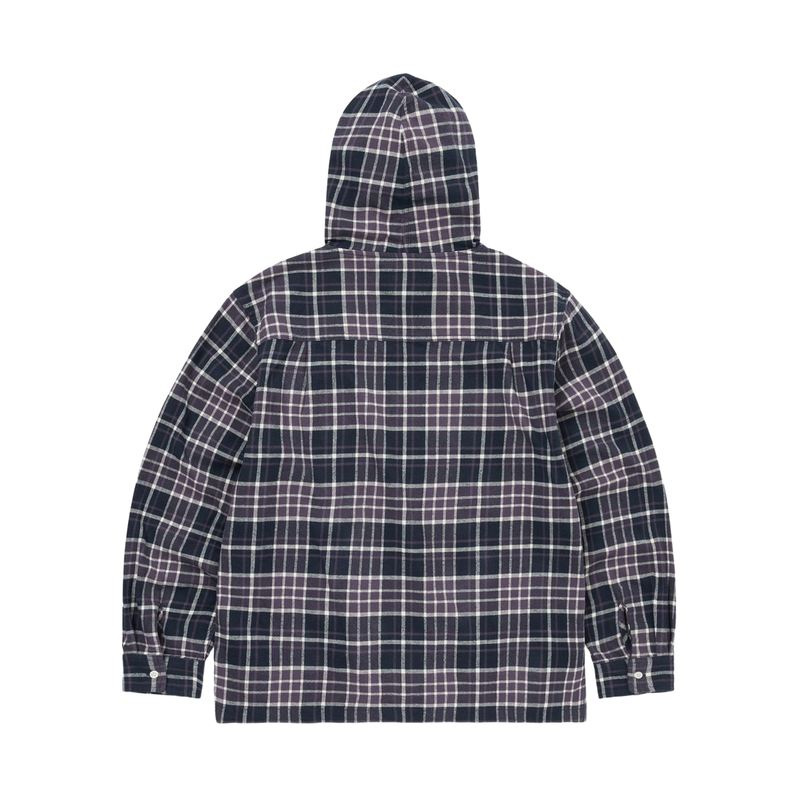 디스이즈네버댓 플란넬 후드 체크 셔츠 퍼플(thisisneverthat Flannel Hooded Check Shirt Purple) - 2