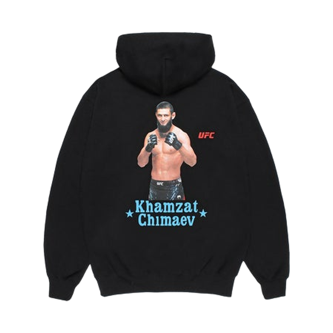 와코 마리아 x UFC 헤비 웨이트 풀 집 후드 스웨트셔츠 타입-2 블랙(Wacko Maria x UFC Heavy Weight Full Zip Hooded Sweatshirt Type-2 Black)