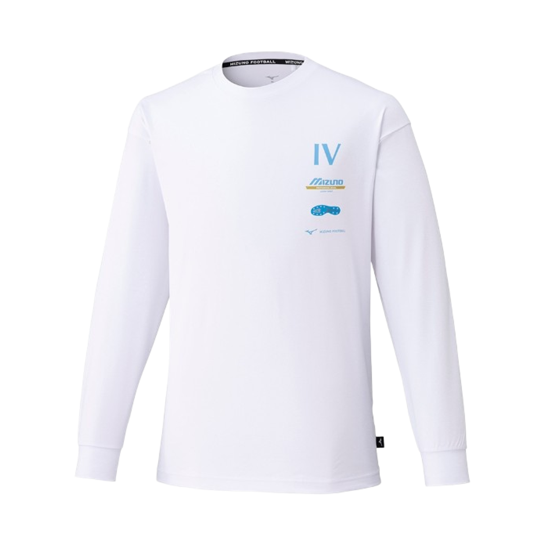 P2MAD90601 Mizuno Morelia Neo Printed Long Sleeve T-Shirt Limited White