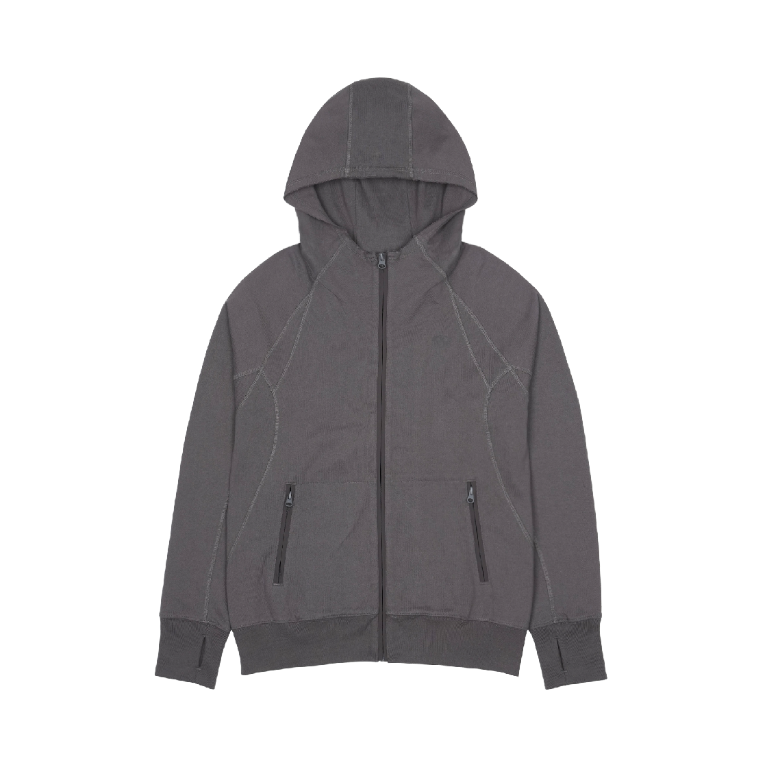SG26SSOTZH001 Sansan Gear Sling Zip-Up Hoodie Charcoal
