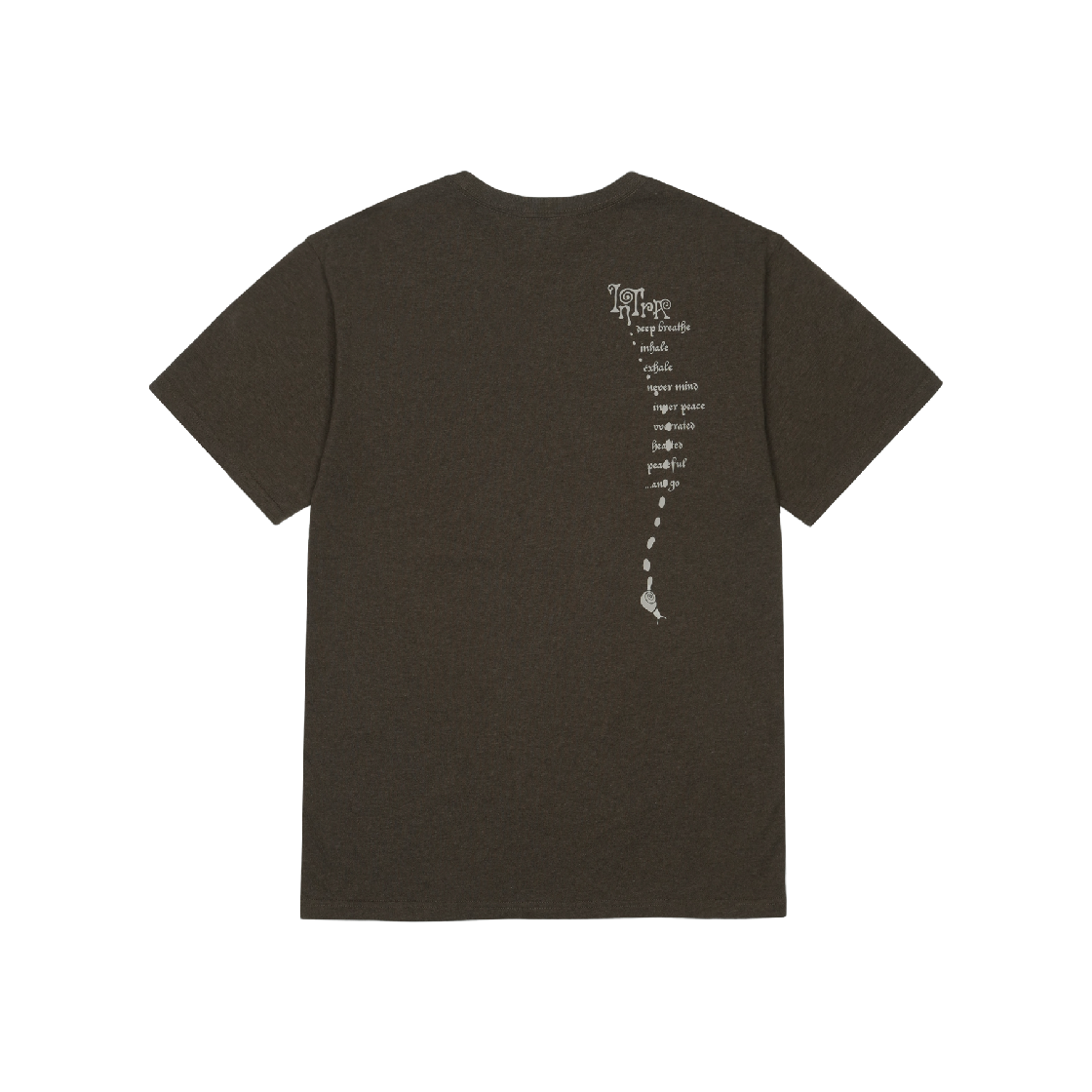 산산기어 스네일 티셔츠 멜란지 브라운(Sansan Gear Snail T-Shirt Melange Brown) - 2