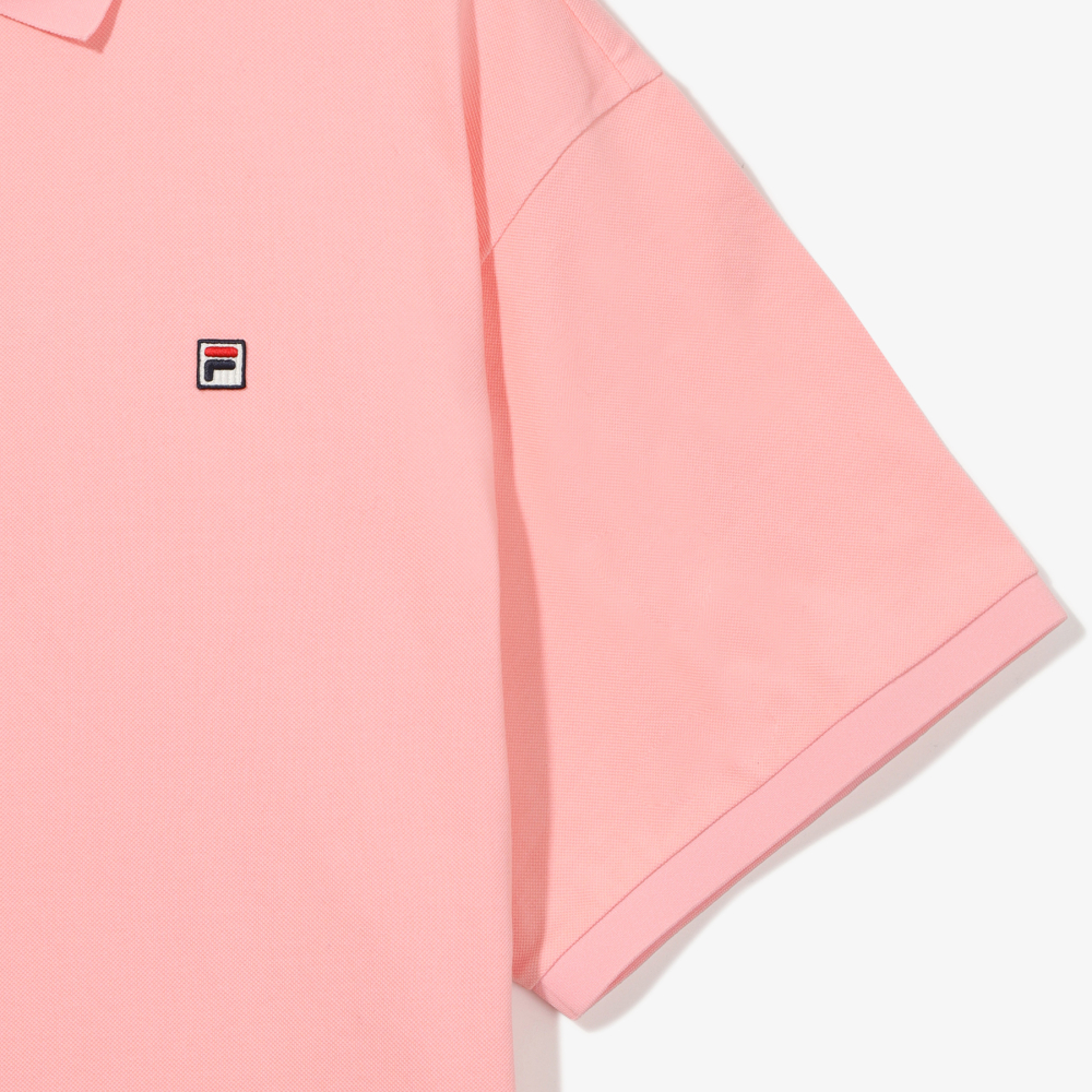 [6% 적립] FILA HERITAGE COLLECTION 오버핏 피케 반팔티 핑크([6% 적립] FILA HERITAGE COLLECTION INDIRIZZO Pique Polo Pink) - 5