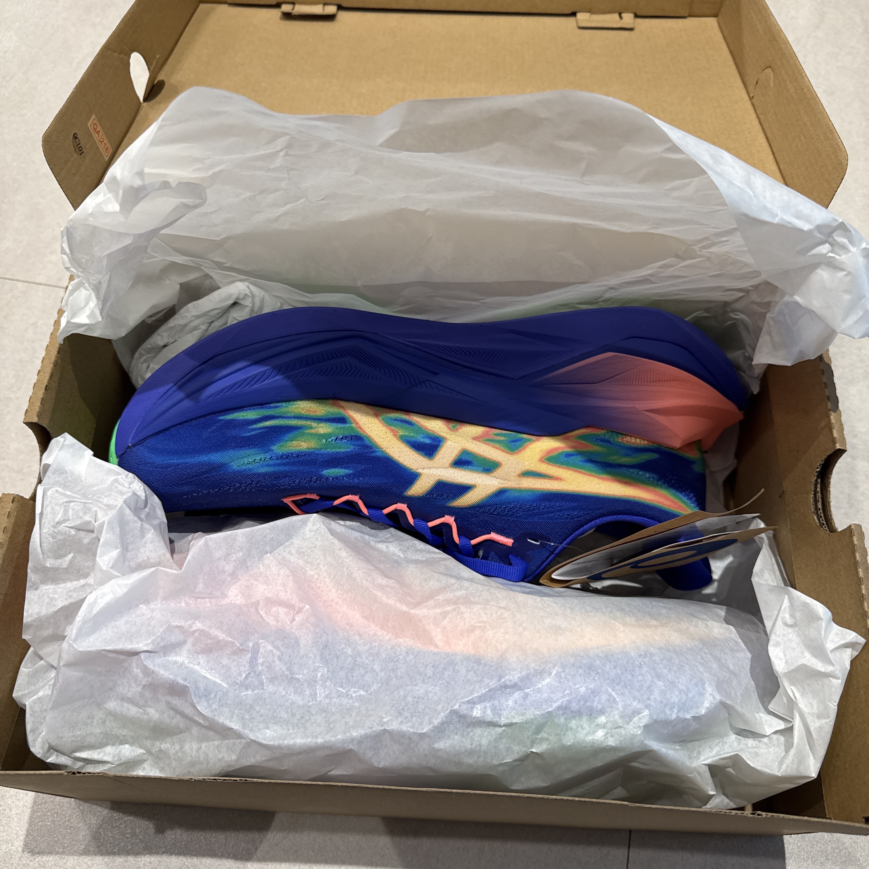 Asics Superblast 3 Cobalt Burst Light Orange 착용 스타일