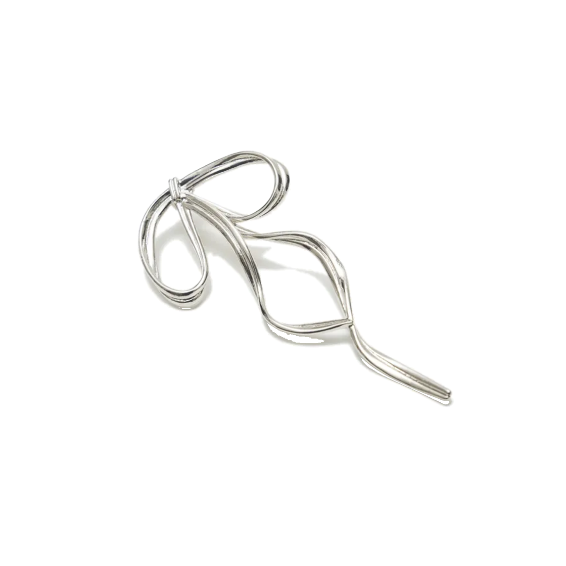 PWTF5ACW307OSI LOTS YOU Alice Ribbon Earing Silver