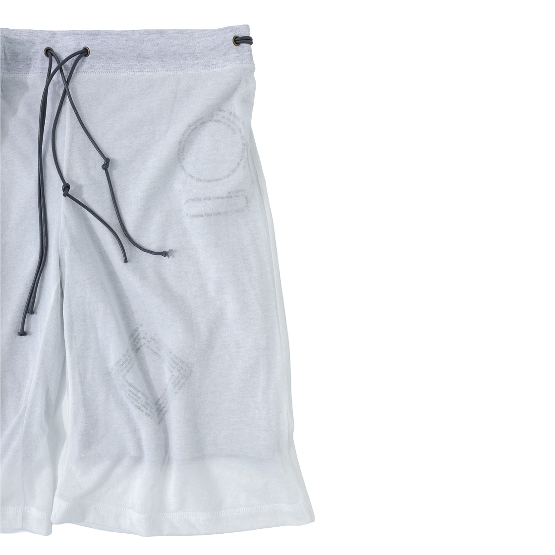 울리카 상투스 우먼 커튼 하프 팬츠 화이트 - 26SS(Ulika Sanctus Women Curtain Half Pants White - 26SS) - 3