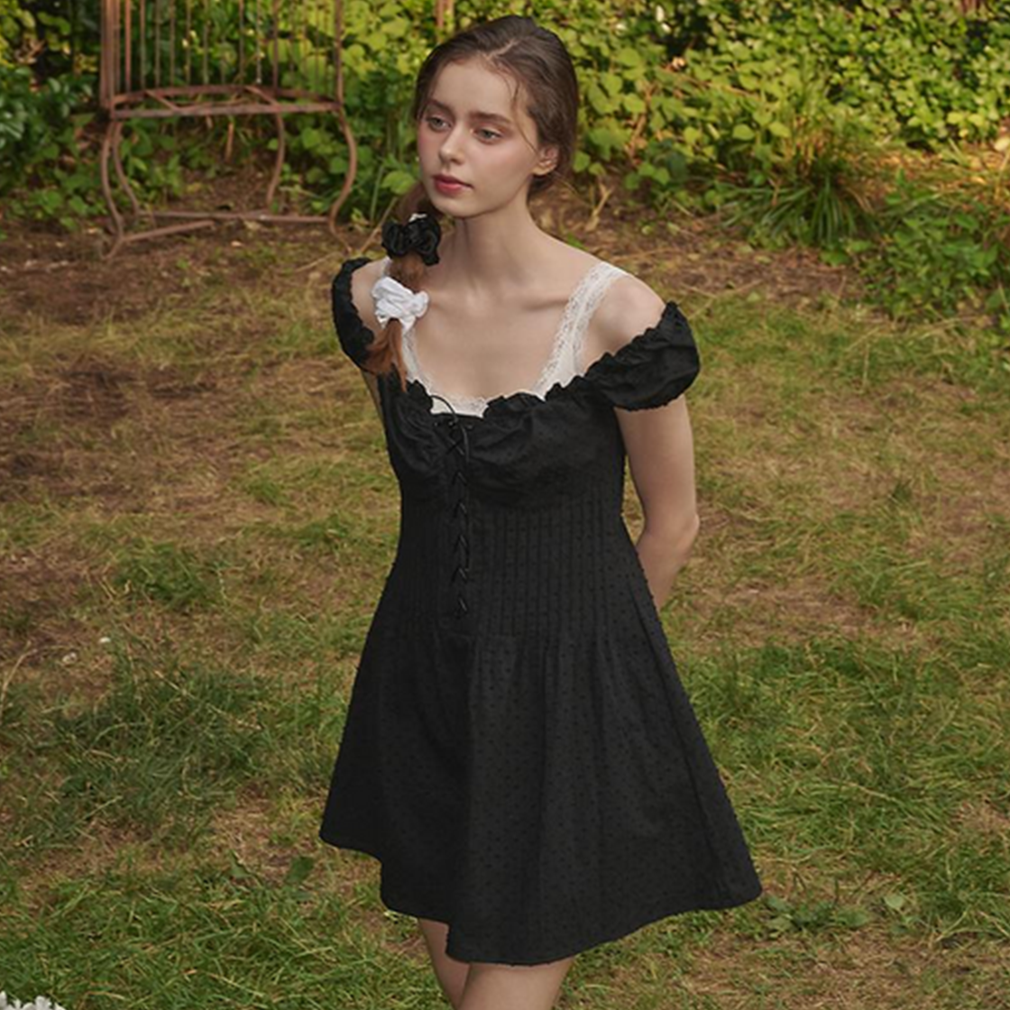 라츠유 피오나 드레스 블랙(LOTS YOU Fiona Dress Black) - 2