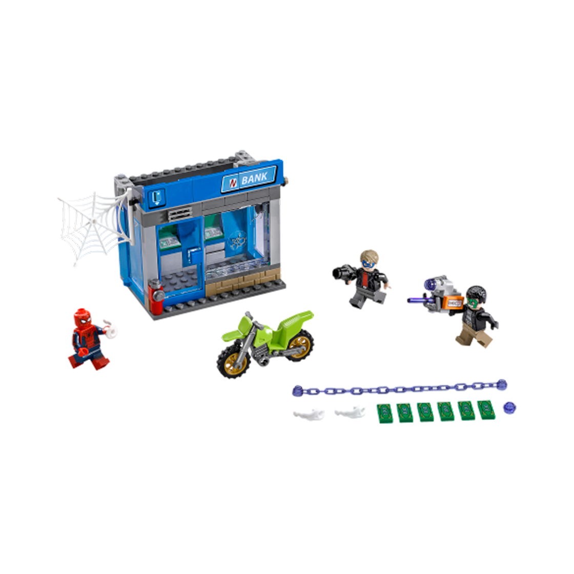 76082 Lego Marvel Super Heroes ATM Heist Battle