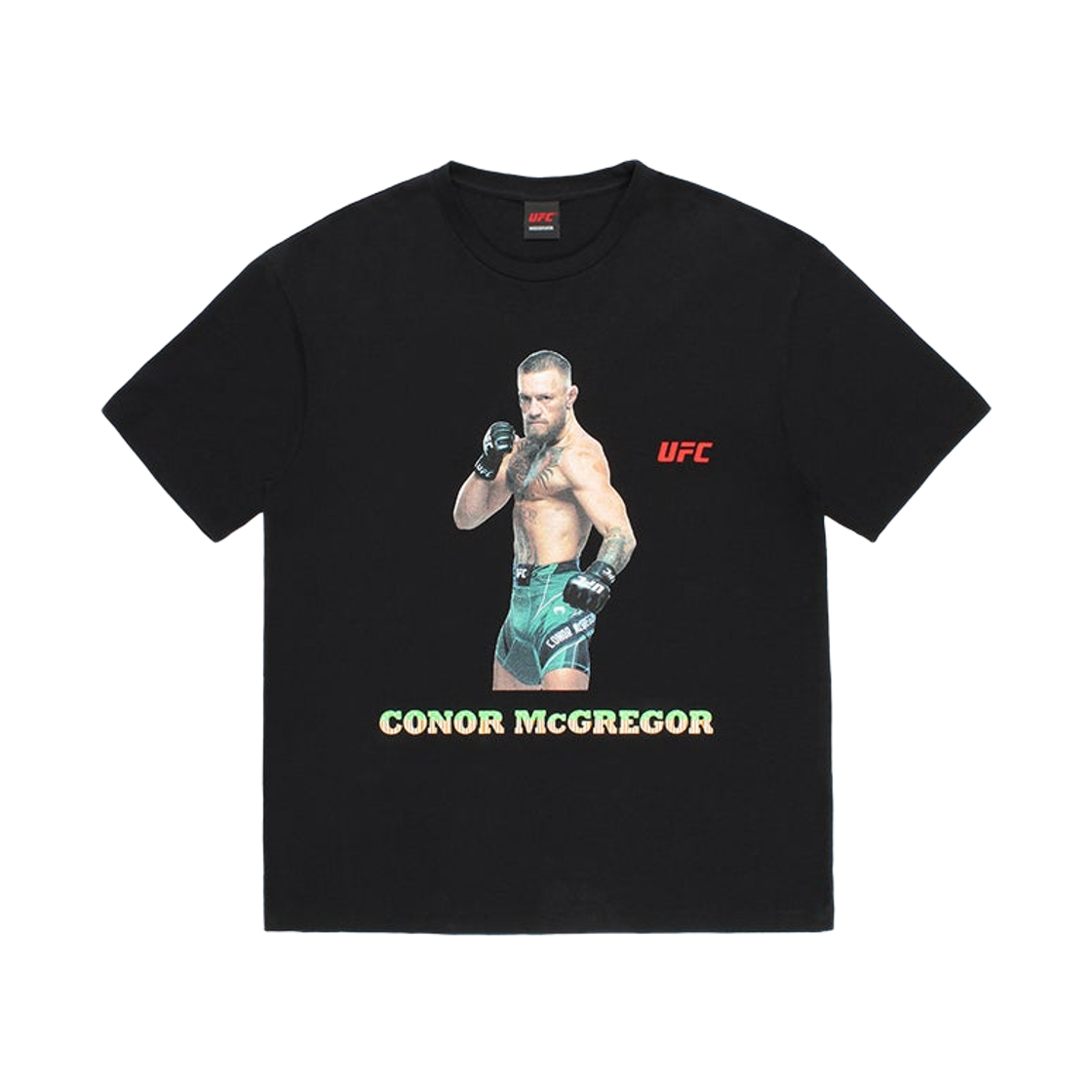 와코 마리아 x UFC 워시드 헤비 웨이트 크루넥 티셔츠 타입-1 블랙(Wacko Maria x UFC Washed Heavy Weight Crewneck T-Shirt Type-1 Black)