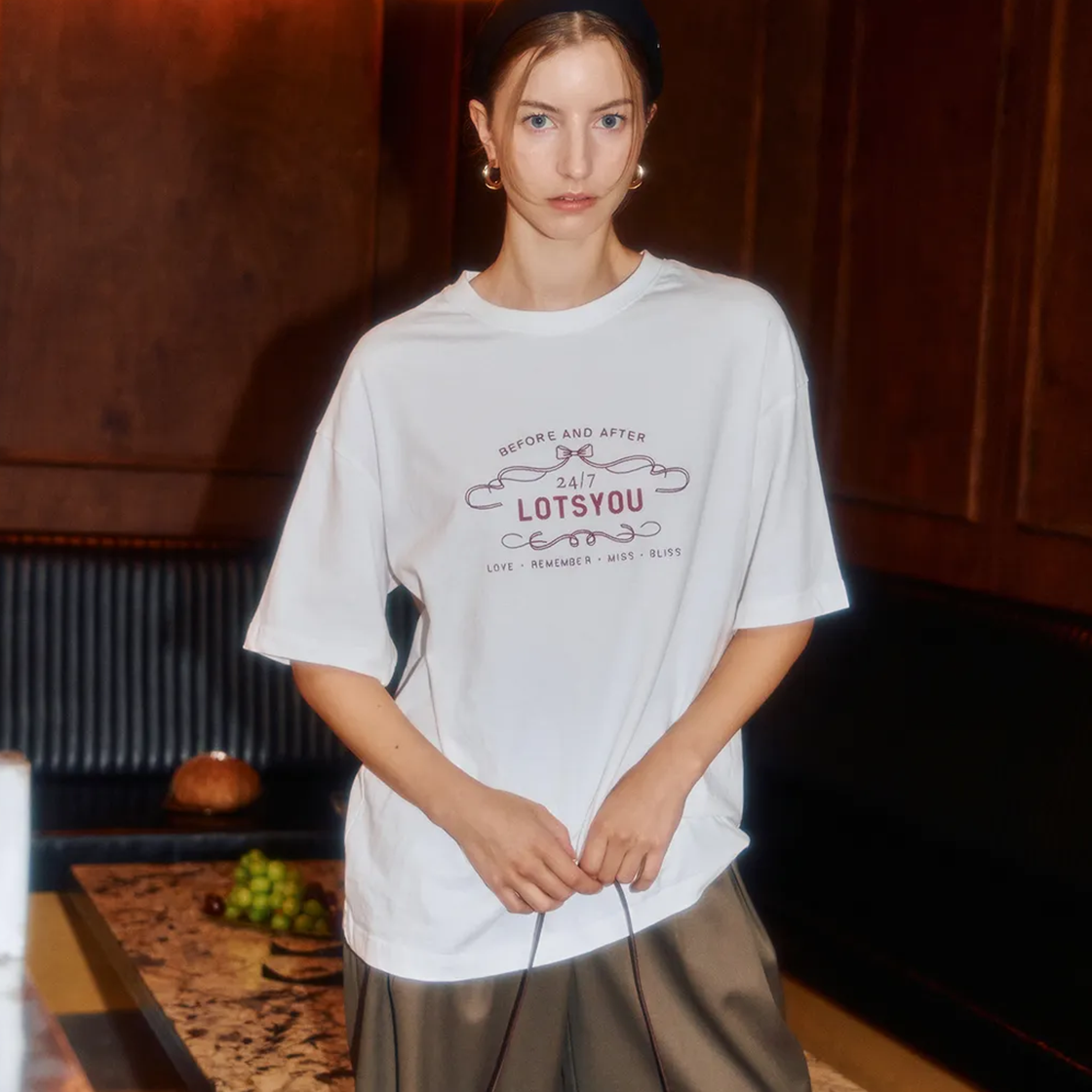 라츠유 노스탤지아 티셔츠 화이트(LOTS YOU Nostalgia T-shirt White) - 2
