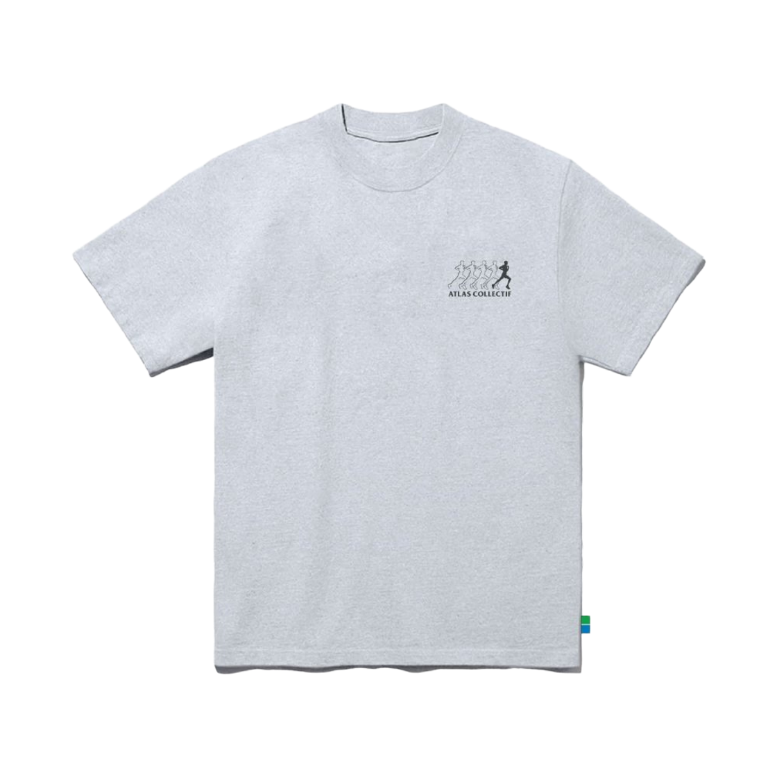 아틀라스 콜렉티프 런윈드 공용 180GSM 오가닉 티셔츠 그레이(Atlas COLLECTIF RUNWIND UNISEX 180GSM Organic Tee Grey)
