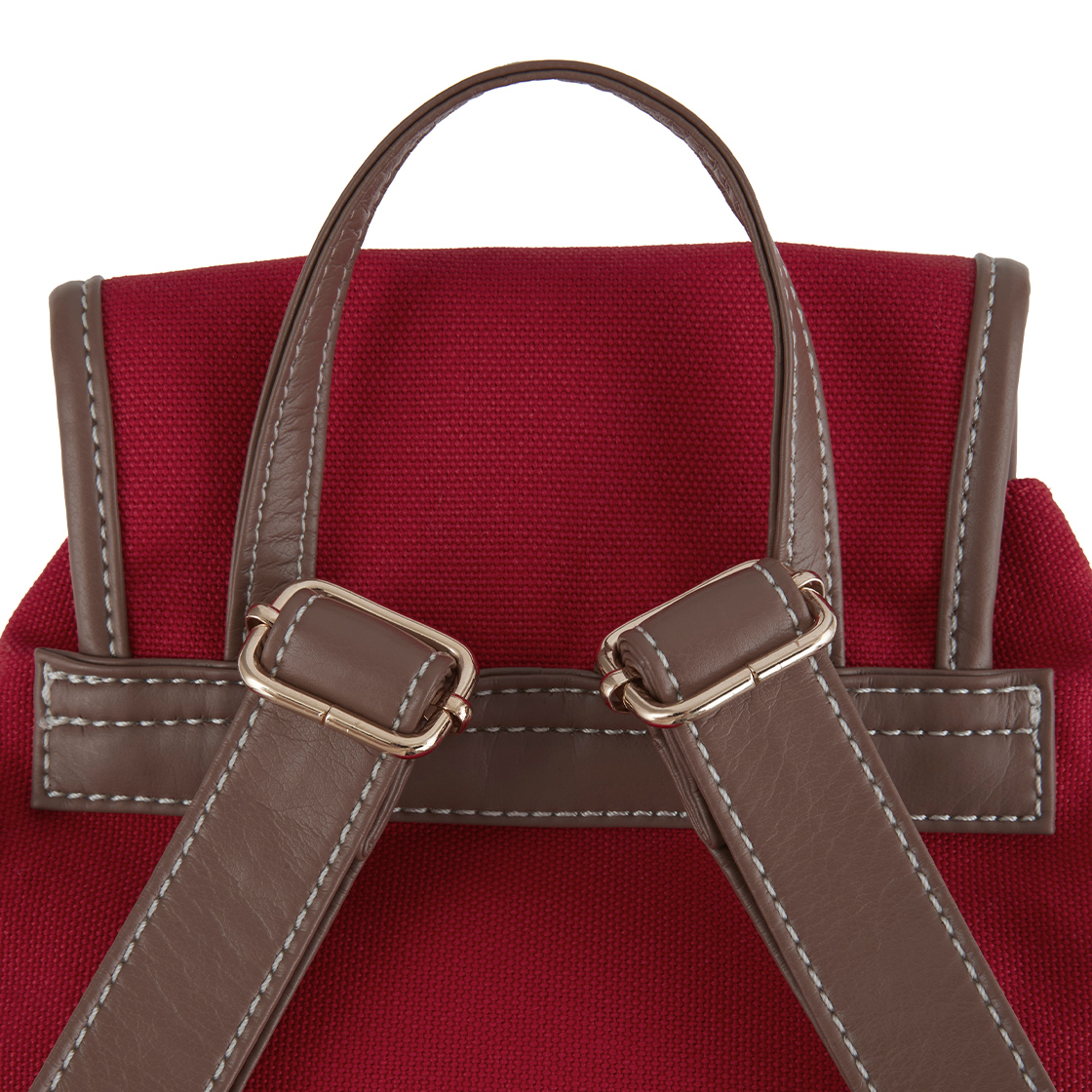 라츠유 노스탤지아 캔버스 백팩 레드(LOTS YOU Nostalgia Canvas Backpack Red) - 4