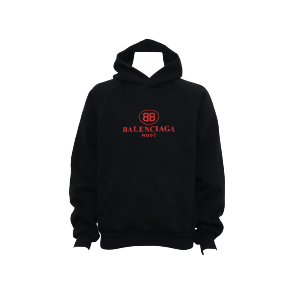발렌시아가 508118 블랙 코튼 BB 모드 로고 오버사이즈 기모 후드티셔츠aa60504(Balenciaga Black Cotton BB Mode Oversized Hoodie)