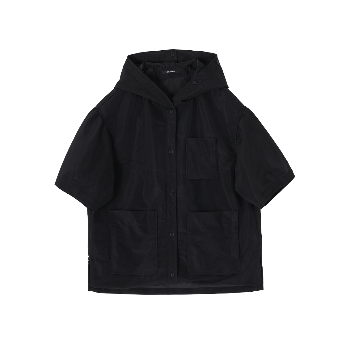 송지오 컬렉션 고스트 윙 하프 점퍼 블랙(SONGZIO COLLECTION Ghost Wing Half Jumper Black)