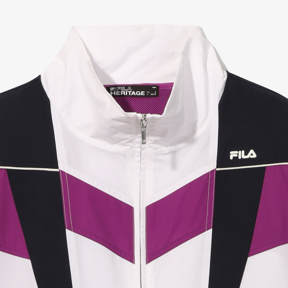[6% 적립] FILA HERITAGE COLLECTION 스타컷 오버핏 바람막이 화이트([6% 적립] FILA HERITAGE COLLECTION Starcut Overfit Windbreaker White) - 4