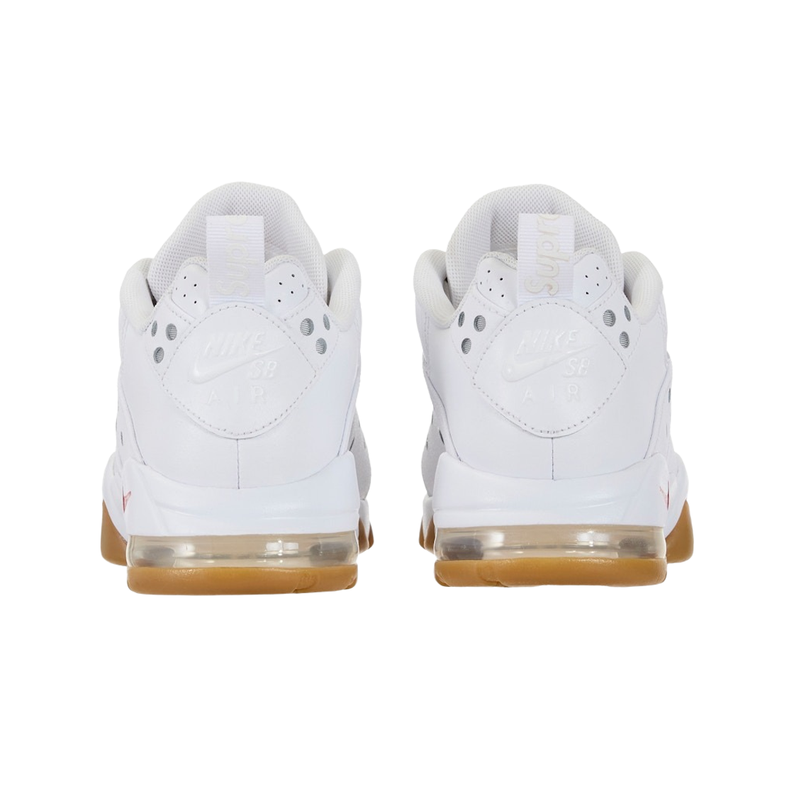 나이키 x 슈프림 SB 에어 맥스 2 CB 94 로우 화이트 바시티 레드 화이트 검 라이트 브라운(Nike x Supreme SB Air Max 2 CB 94 Low White Varsity Red White Gum Light Brown) - 3