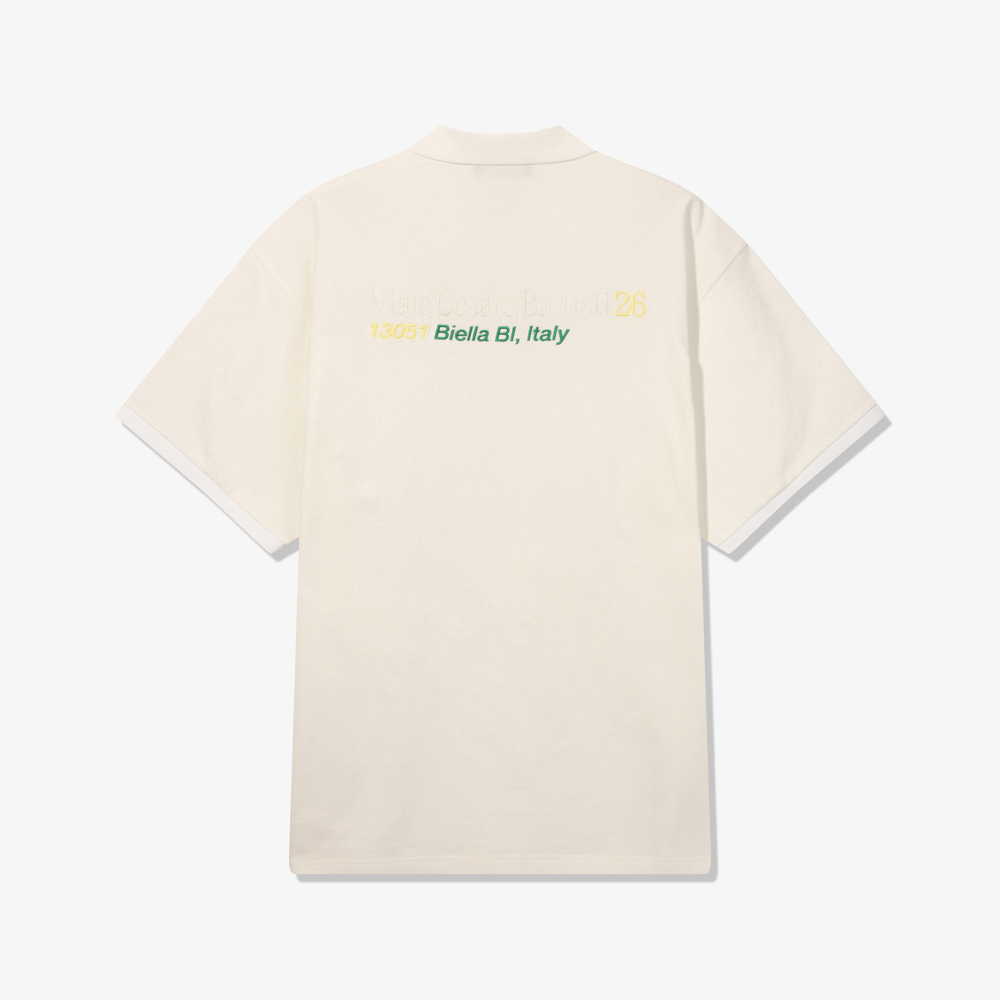 [6% 적립] FILA HERITAGE COLLECTION 오버핏 피케 반팔티 화이트([6% 적립] FILA HERITAGE COLLECTION INDIRIZZO Pique Polo White) - 3