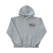Collect Pieces Everywhere Zip-Up Hoodie Melange Grey