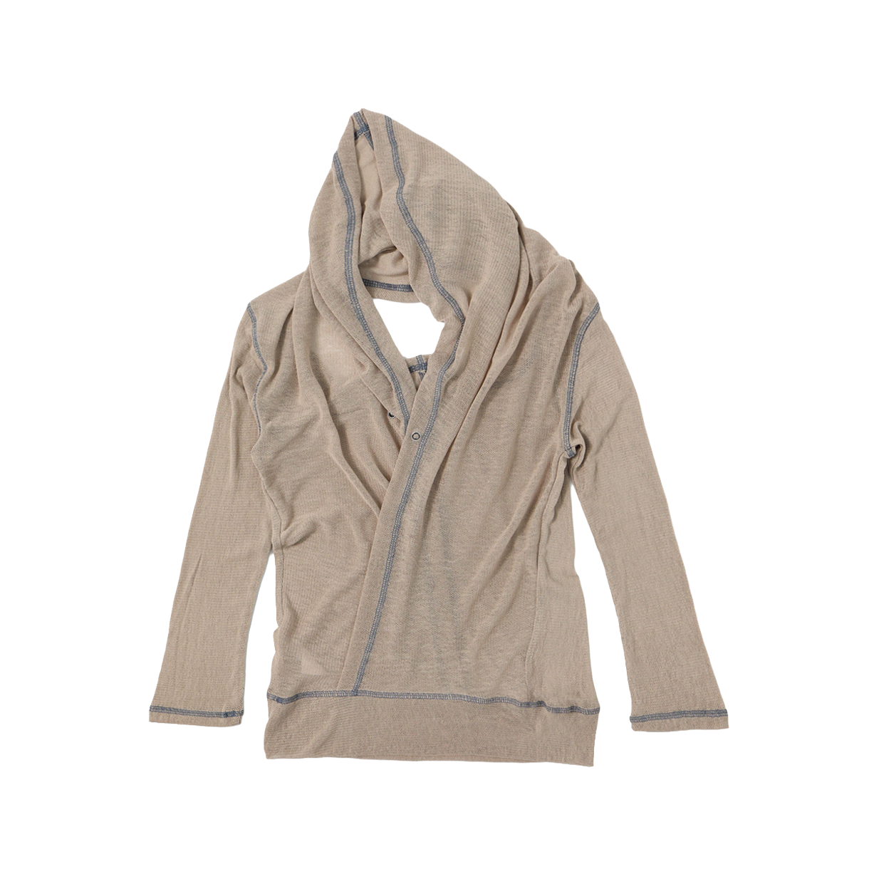 울리카 상투스 우먼 백 플레어 메쉬 탑 베이지 - 26SS(Ulika Sanctus Women Back Flare Mesh Top Beige - 26SS) - 2