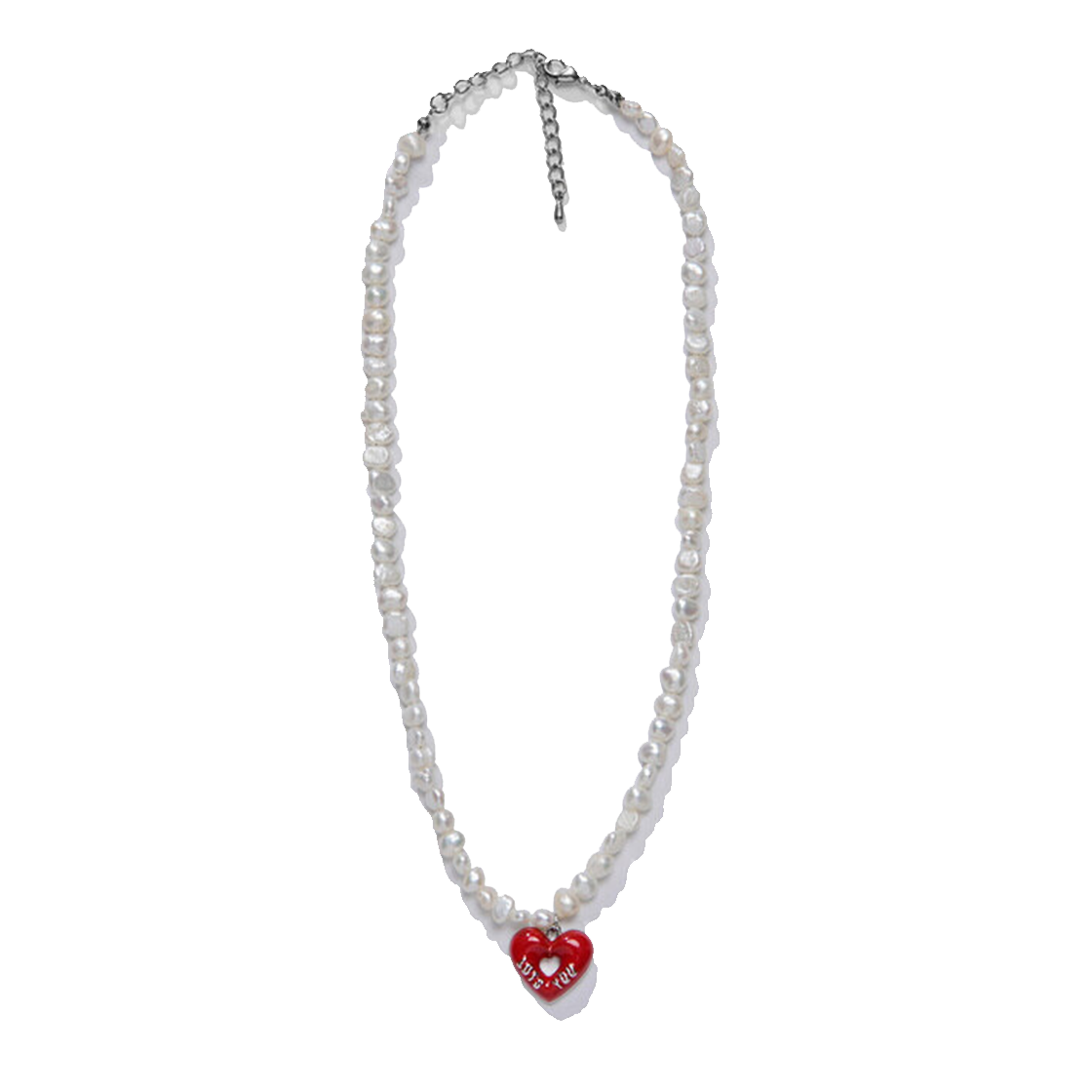 라츠유 캔디 팝 펄 네크리스 레드(LOTS YOU Candy Pop Pearl Necklace Red) - 2