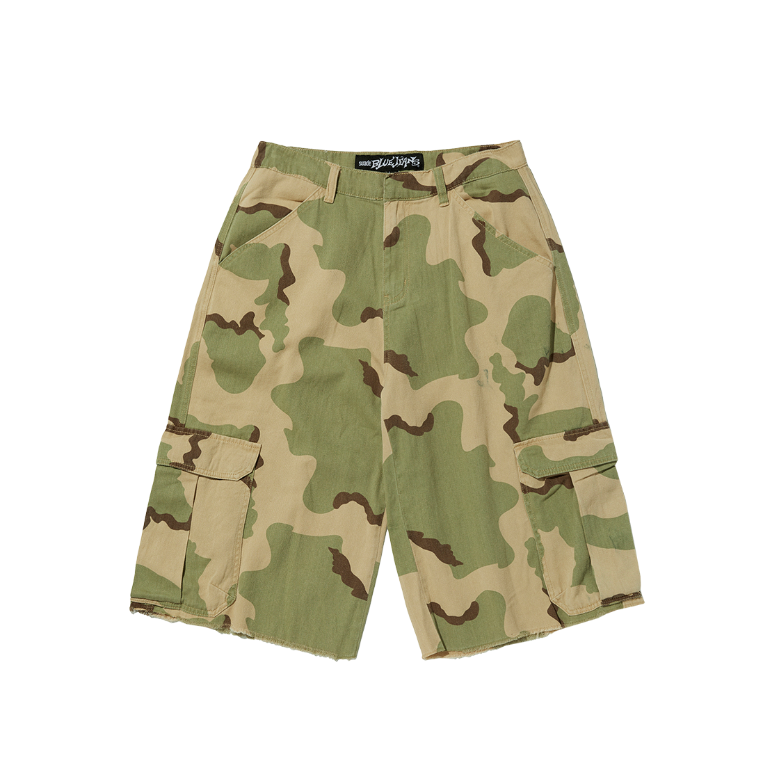 스웨이드 카모 카고 쇼츠 브라운 카모(Suade Camo Cargo Shorts Brown Camo)