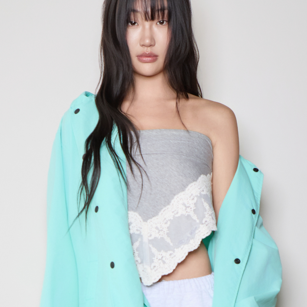 디스이즈파인 레이스드 스카프 스포티프그레이(THIS IS FINE Laced Scarf Sportif Gray) - 2