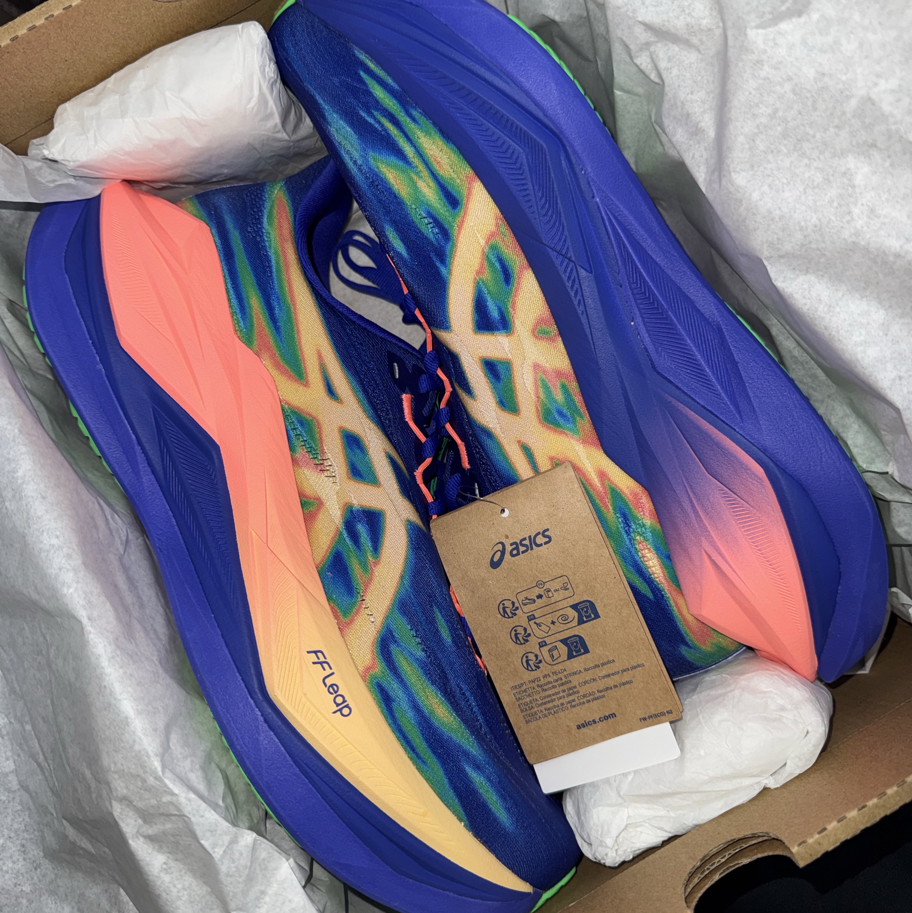 Asics Superblast 3 Cobalt Burst Light Orange 착용 스타일