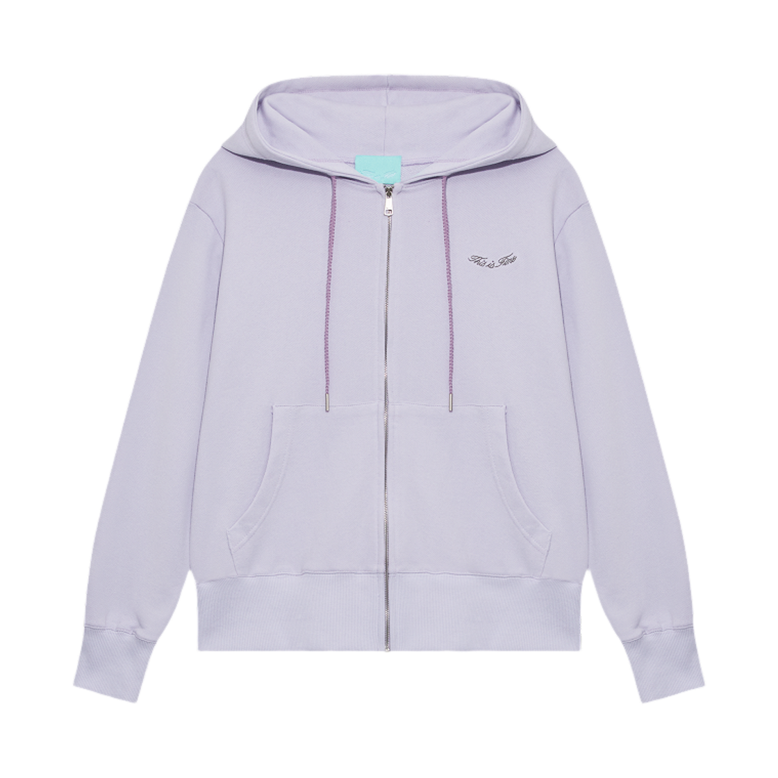 디스이즈파인 스탠다드 집업 후디 라벤더(THIS IS FINE Standard Zip Hoodie Lavender)