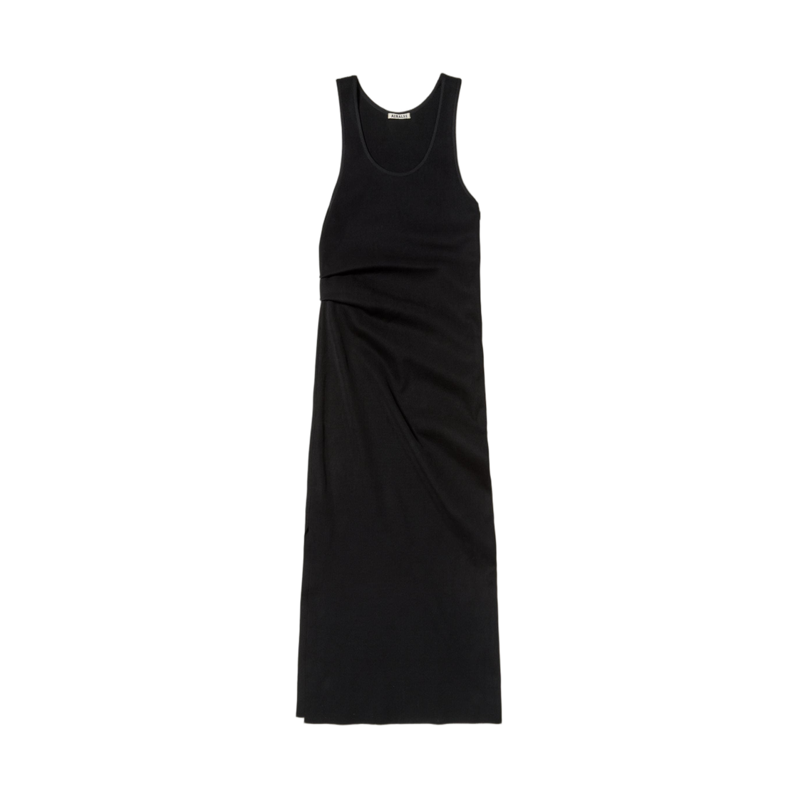 (W) 오라리 하이 게이지 턱 립 니트 드레스 블랙 - 26SS(Auralee High Gauge Tuck Rib Knit Dress Black - 26SS) - 1