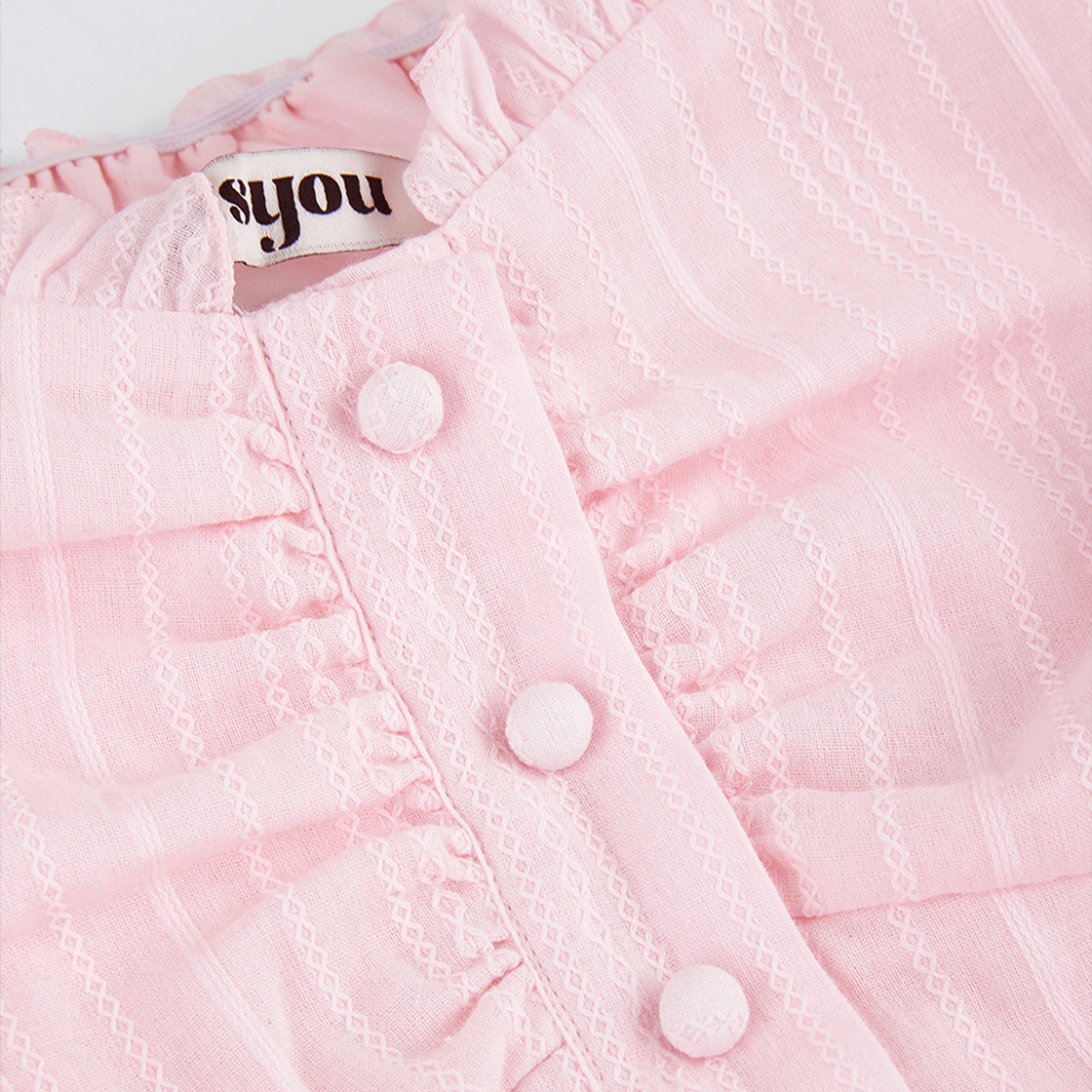 라츠유 엘라 블라우스 라이트 핑크(LOTS YOU Ella Blouse Light Pink) - 3