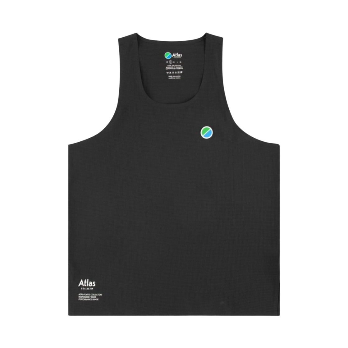 아틀라스 콜렉티프 에리아 포티스 여성 레이스 싱글렛 블랙(Atlas COLLECTIF Aeria Fortis WMNS Race Singlet Black)